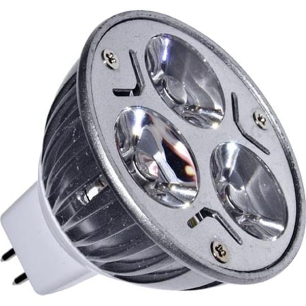 Dabmar Lighting DL-MR16-LED-1-3-27K MR16 LED 3W High Power 3 LEDs Lamps - 12V Warm White; Super Bright White - 2.05 x 1.95 x 1.95 in. DL-MR16-LED/1-3/27K - main